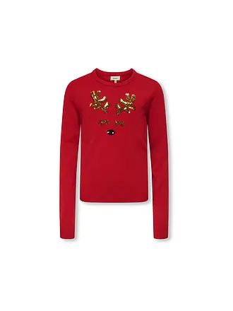 ONLY | Mädchen Pullover KOGXMAS | rot